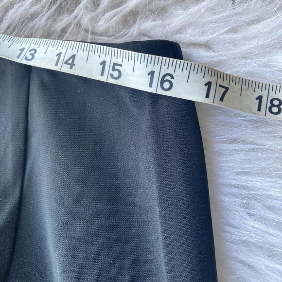 Talbots Dress Pants Sz 12 Black Side Zip Flat Front High Rise Wide Leg Womens - Picture 8 of 11